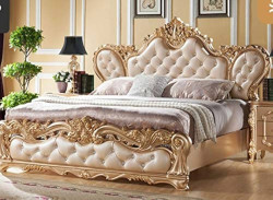 Queen Velvet Bed with Medical Mattress – Strong & Stylish