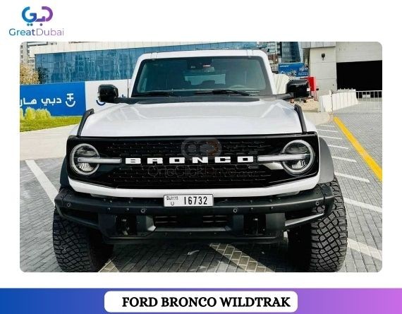 Rent Ford Bronco Wildtrak 2021 in Dubai - Rugged & Stylish-image