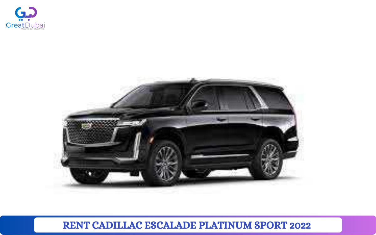 RENT CADILLAC ESCALADE PLATINUM SPORT 2021 IN DUBAI-image