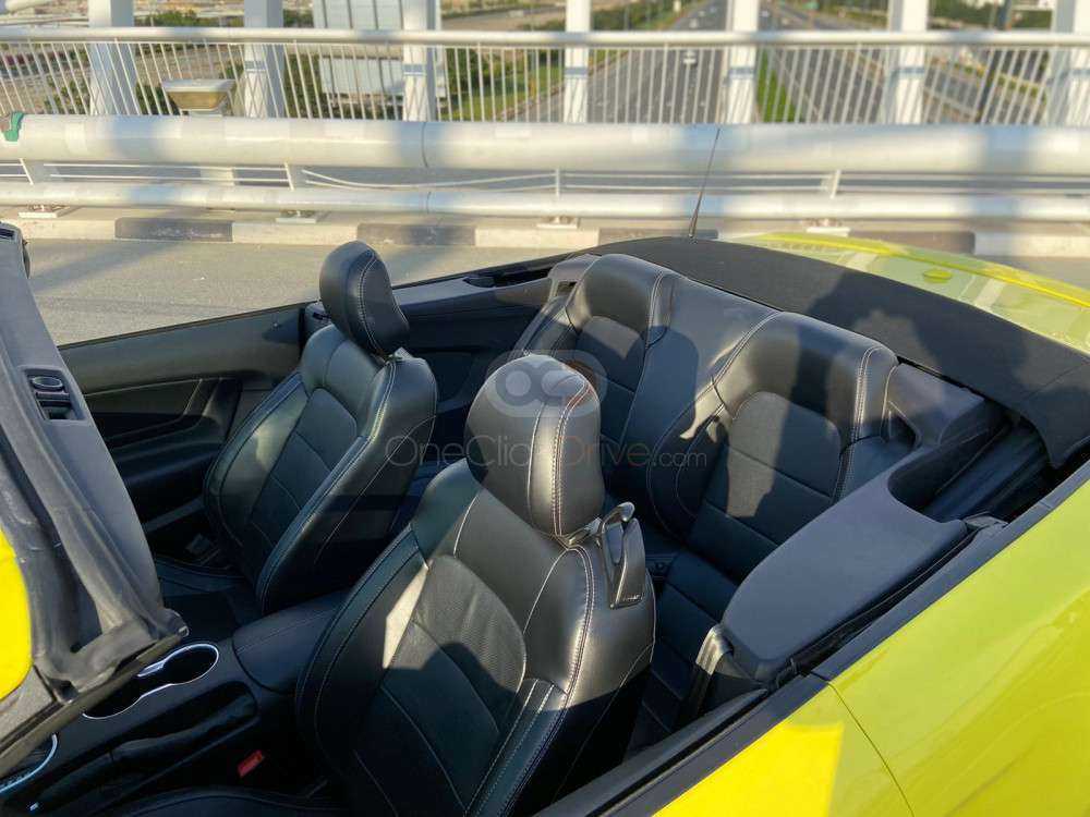 Rent Yellow Ford Mustang EcoBoost Convertible V4-pic_4
