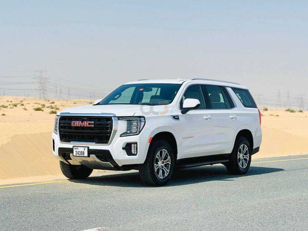 Rent GMC White Yukon 2021 in Dubai | Luxury SUV Rental-pic_1